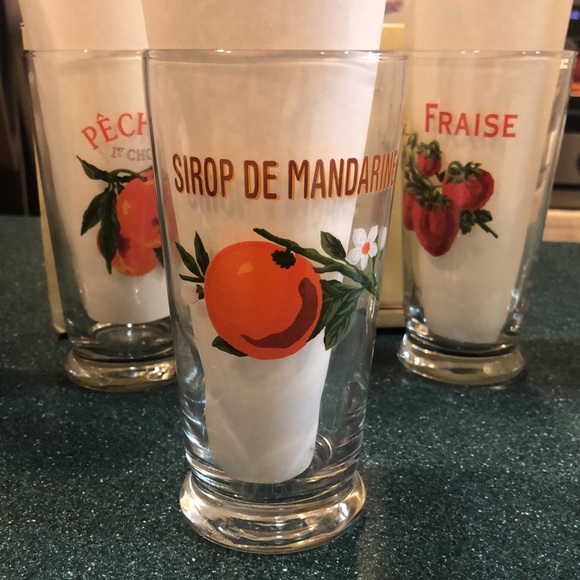 RARE NWT Set of Williams Sonoma Harvest Market Tumblers - Picture 4 of 12